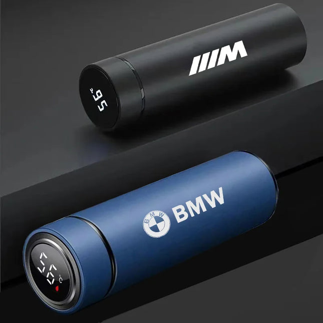 NEW Temperature Display Thermos Cup Stainless Steel Insulated Bottle For BMW Performance X1 M3 M6 F01 F02 E34 E36 E60 F10 F20