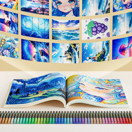 enmy Black box Direct Liquid acrylic markers with paper 24-80 colors soft head colorful painting pen DIY Paint Marker