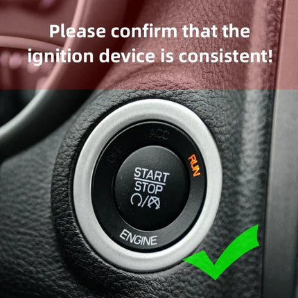 for Dodge Charger Journey Durango Challenger Engine Ignition Decoration Ring One Button Start Button Attached Inside Accessories