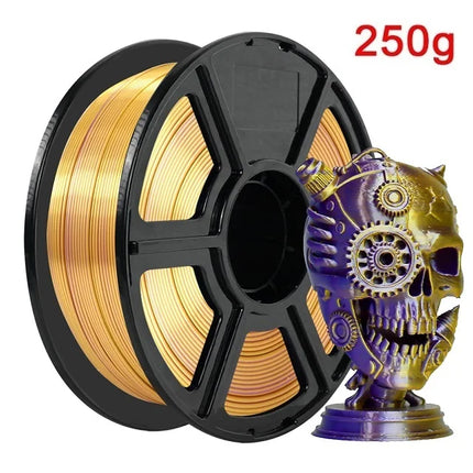 Dual Color Filament Silk PLA 1.75mm 1kg/500g/250g 3D Printer Filament High SpeedShiny PLA Multicolor Black Red Blue Bundle