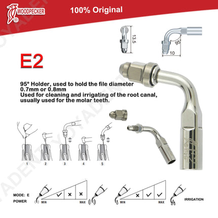 Woodpecker Tips DTE Dental Ultrasonic Endo Scaler Tips Scaling Tips Fit EMS UDS NSK SATELEC Scaler Handpiece Dentistry Tools