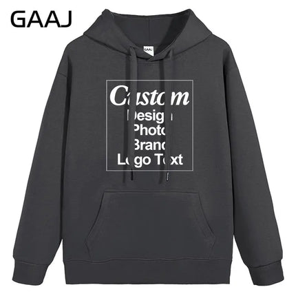 High Quality Custom Hoodie Cotton Sweatshirt Print Embroidery Brand Logo Text Photo Design Men Women Famliy Team Clothing 300g