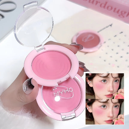 1Pc Monochrome Blush Face Mineral Pigment Peach Orange Nude Pink Matte Natural Blush Contour Shadow Cheek Blusher Cosmetics