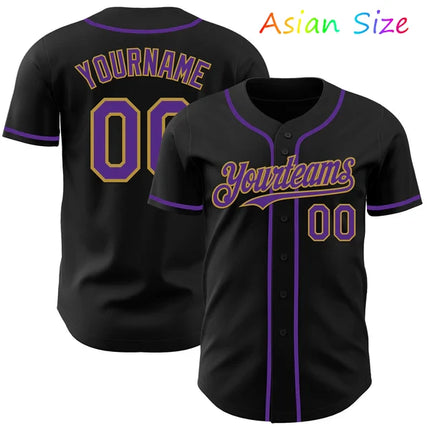 Classic Button Down Baseball Jersey Customized Team Name Number Black Baseball Shirt For Men Women Casual Hip Hop Streetwear Top
