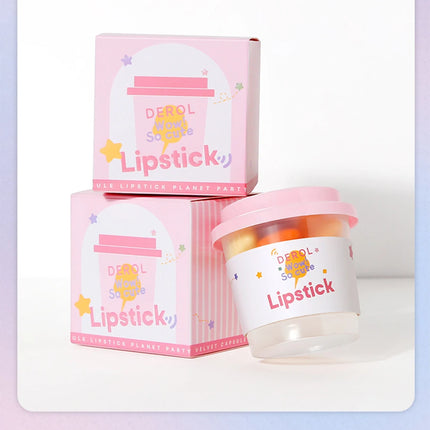 6pcs/set Long Lasting Star Mini Lipstick, Candy Color Matte Velvet Mist Portable Waterproof Lipstick Set