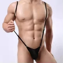Men's Sexy Strap Underwear Male Thong Mankini Men Leotard Thongs Man Body Costume Bodysuit Stage Perform Bandage Lingerie