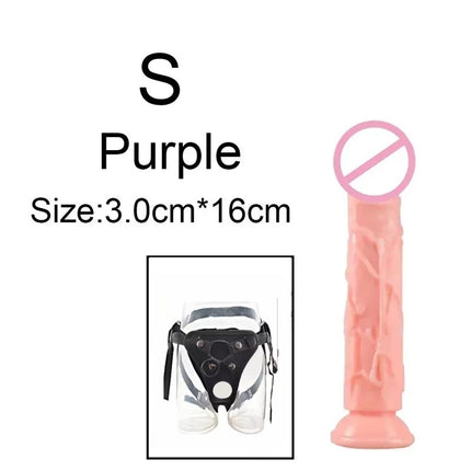 Wearable Strat on Penis Pants 6 Sizes Butt Plug Big Soft  Dildos Vaginal Masturbators Penis Suction Cup Dick Sex Toys for Women