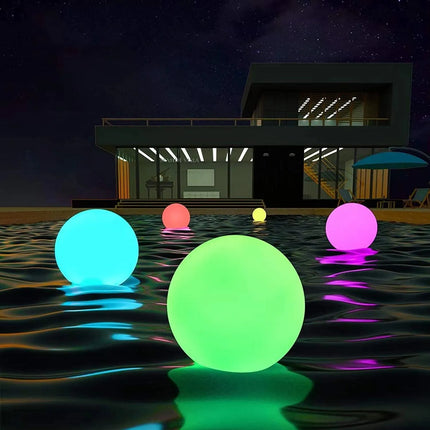 Large Floating and Inflatable Led Glow-In-The-Dark Beach Ball Toy with Color-Changing Lights, Perfect for Summer Parties, Pool/Beach Parties, Raves, or Glow-In-The-Dark Parties