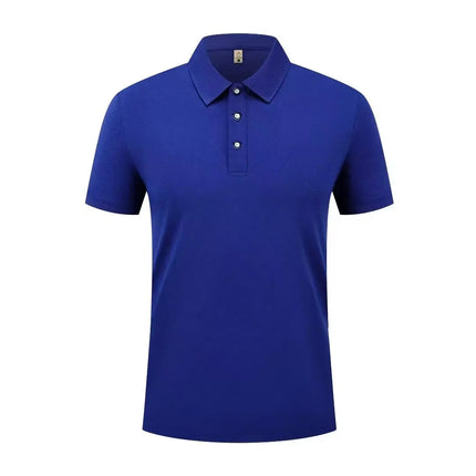 Summer Casual Sports Quick-drying Lapel Short-sleeved POLO Shirt 23 Solid Color Shirt Cycling Suit Fitness Suit For Men S-4XL