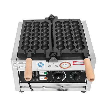 Egg Puff Maker Tandem Baking Cake Machine Non-Stick Cooking Surface Waffle Machine Electric String Cake Egg Puffs Bubble Machine