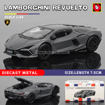 Bburago 1:64 golf Porsche 911 Shelby Raventon Mustang Lamborghini Collection Series Car Die Casting Model Children's Gift Toy
