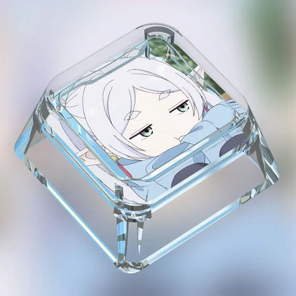Animation Frieren: Beyond Journey's End Personalized Keycap Single PC Art Transparent Mechanical Keyboard Keycap Gift