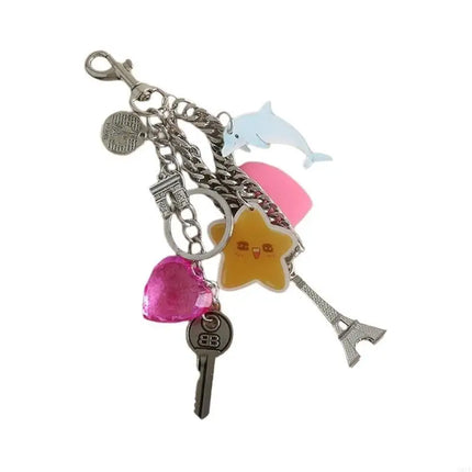 Portable Silicone Letter Bag Charm Keychain Pendant Portable Charm Adds a Touch of Romance Suitable for Any Occasion