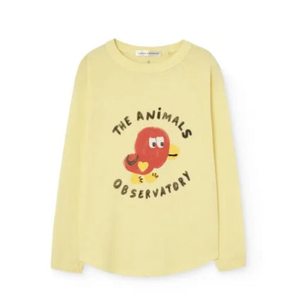 2026 Spring Summer Children's Clothing Girls' Versatile and Cute T-shirt Cartoon Printed Round Neck Letter Long Sleeved Shirt