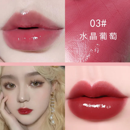 Water Light Lip Gloss Waterproof Lasting Crystal Glossy Lip Glaze Mirror Nude Liquid Lipstick Women Lips Makeup Cosmetics Tools