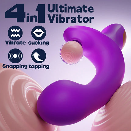Clitoral Sucking Vibrator for Women Clitoris Sucker G Spot Dildo Vibrators Flexible Finger Anal Nipple Stimulator Adult Sex Toys