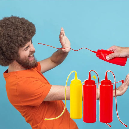 Squirt Ketchup Mustard Magic Tricks Fool Day Prank Toys Joke Magia Accessory Close Up Street Illusions Gimmicks Mentalism Props