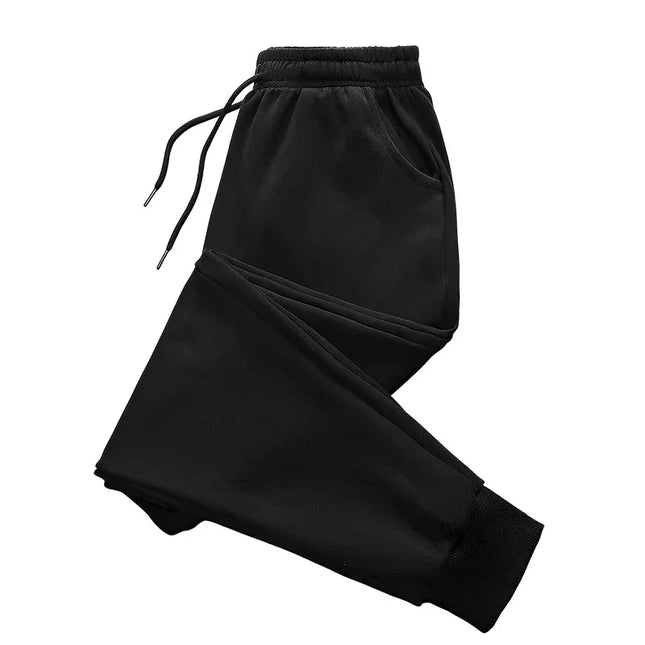 Men No Printed Long Pants Autumn Winter Women Loose Fashion Outdoor Fitness Jogging Drawstring Sweatpants Daily Casual Pants