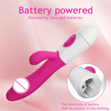 Vibrator Dildo for Women G-Spot Vibrator Clitoral Stimulator Vibrating Wand 10 Mode Rabbit Vibrators Adult Sex Toy for Men Women