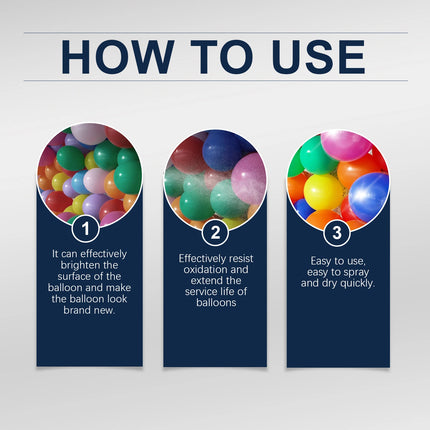Balloon Shine Spray Latex Extend Balloon Lifespan Prevents Dullness Restore Glossy Party Event Decoration Balloon Polish Spray