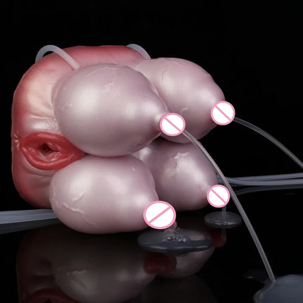 NNSX Male Masturbator Big Boobs with Nipple & Soft Breast Pocket Pussy Onahole Silicone Vagina Sex Toys Stroker for Men 18+