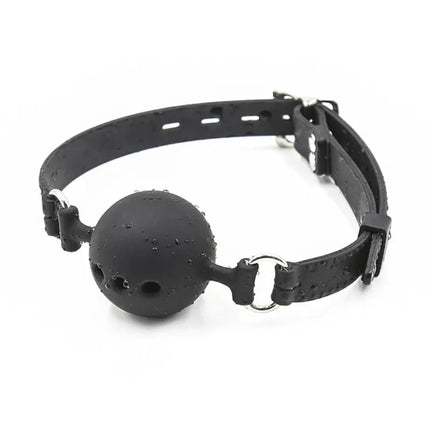 New All Silicone Mouth Gag Breathable Ball Gag Adjustable Belt Mouth Sex Toys for Adult SM Games Sexy Shop Erotic Accessories