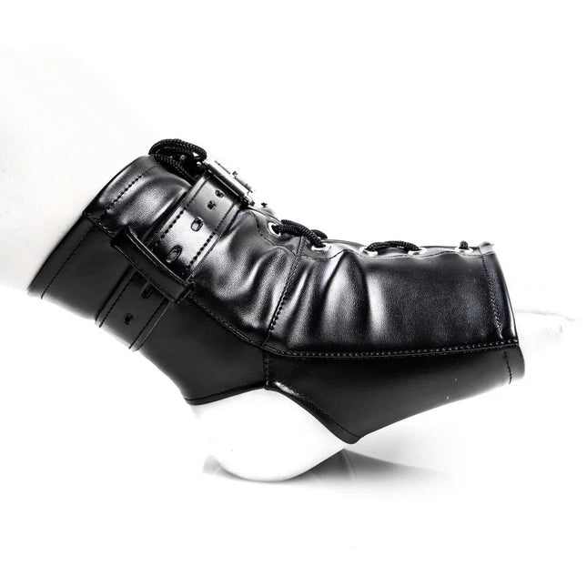 Erotic Leather Bondage Handcuffs Kits with Adjustable Dual Hand Foot Cuffs for Couple Puppy Play Flirting Sex Toys