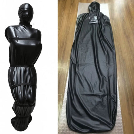 Restrained Sleeping Bag Binding Imprisoned Clothes Mummy Bondage Bag Full Coated Arm Bag  For Role-playing Game Experience Set