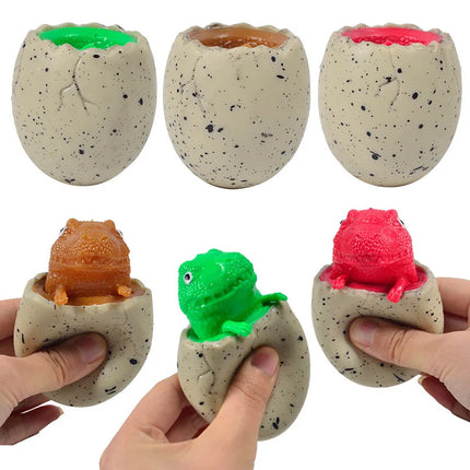 Cute Novelty Dinosaur Cup Squeeze Toy Soft Glue Stress Relief Fidget Toys Funny Prank Vent Decompression Gift for Kids Adults