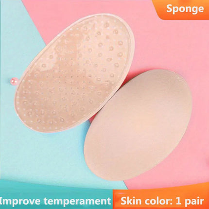 1Pair Invisible Detachable Breathable Silicone Shoulder Pad  for Woman Shoulder Enhancer Reusable Self-Adhesive Clothing