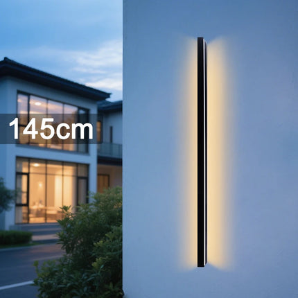LED Lighting Wall Lamp IP65 Garden AC Long Wall Light Outdoor Waterproof Modern Long Strip 85-256v OutdoorDecoration