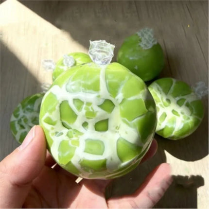 Green Grape Design Wax Cracking Squeeze Toy Crispy Feel Crackable Texture Crispy Stress Balls Handmade Craft Soft TPR