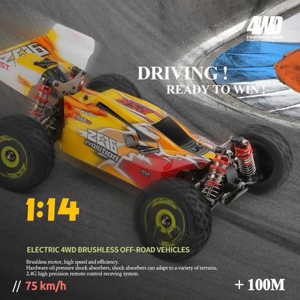 WLtoys 144001 144010 4WD RC Car 60KM/H 75KM/H High Speed Racing Car 2.4G Off-Road Drift Remote Control Vehicle Toys for Adults