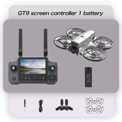 Lenovo GT9 Drone GPS Foldable Quadcopter Display Dual Lens 2.4G WiFi Optical Flow Positioning Powerful Brushless Motor HD Aerial
