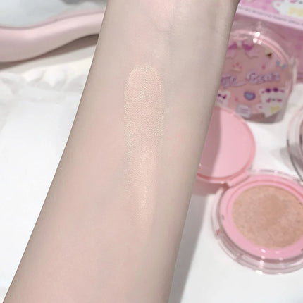 Gege Bear Clear  Air Cushion Cream, Natural, Hydrating, Long-Lasting, Coverage for Dry and Oily Skin Types to Even Skin Tone