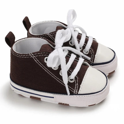 0-18 Months Newborn Baby Shoes Classic Fashion Casual Sports Shoes for Boys and Girls Non slip Soft Sole Walking Shoes