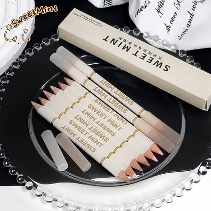 2-in-1 Apricot Pink Matte Under Eye Pencil Aegyo Sal Matte White Highlighter Lying Silkworm Pen Eye Makeup Easy To Use Eyeshadow