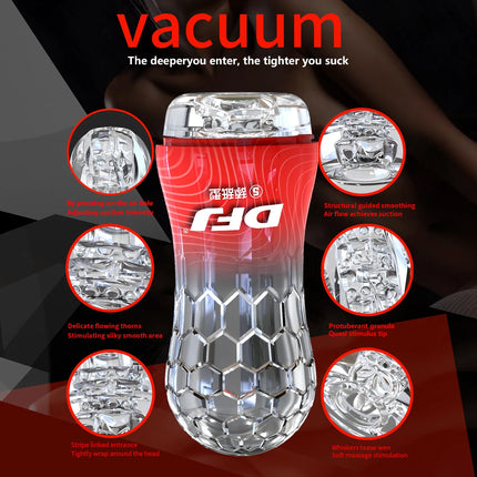Male Masturbator Cup Soft Pussy Sex Toys Transparent Vagina Adult Endurance Exercise Adult supplies Vacuum Pocket Cup for Men