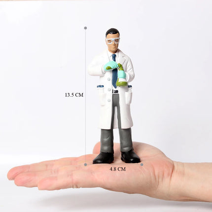 Realistic Pretend Professional Career Figures - Plastic Models of People from around the World Educational Toy Gift for Children