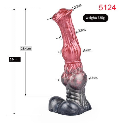 FAAK Fantasy Large Horse Dildo Sucker Silicone Multi Color Penis With Testis Sucker Female Masturbator Anal Plug For Women Men