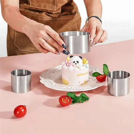 Stainless Steel Circle Cake Ring Mold for Baking 5-11cm Mousse Cake Round Cookie Cutters DIY Party Kitchen Baking Cakes Tools