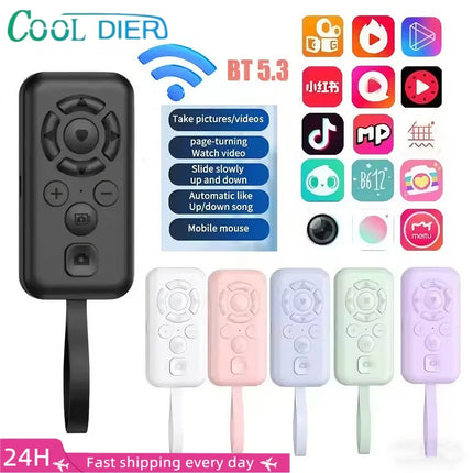 For Tik Tok Wireless Bluetooth Mobile Selfie Lazy Music Video Remote Control Mobile Phone Bluetooth Controller For All iPhone