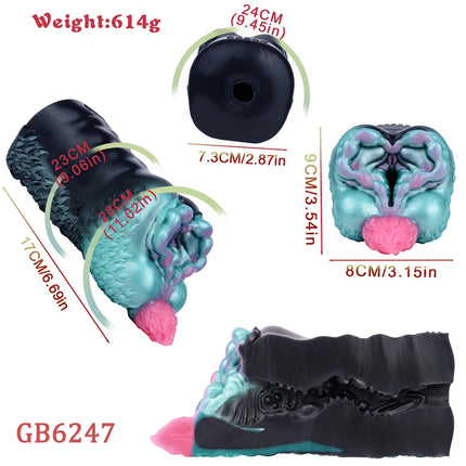 GEEBA Realistic Male Masturbator Soft Silicone Pocket Pussy Adult Sex Toy for Men Reusable Men Stroker Cup Strong Suction Sleeve