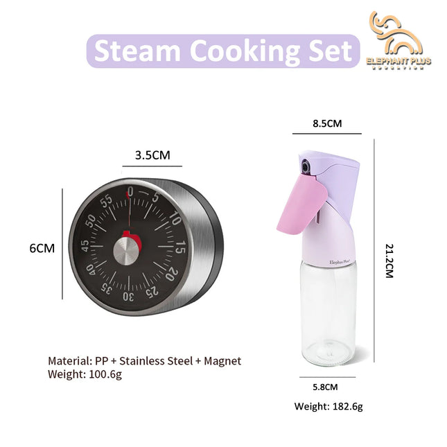 Visible Mechanical Timer, 60-Minute Countdown Clock, Time Manager for Kitchen Baking and Classroom Use – No Power Required