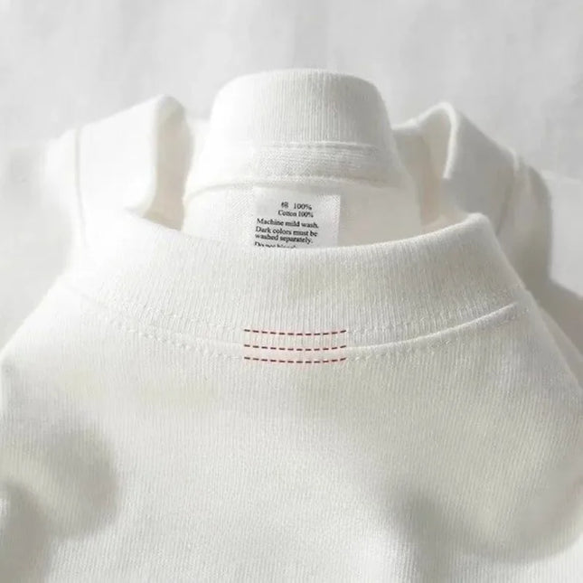 Heavy Wight 425 grams Men T Shirt Cotton Half Sleeve Brathable High Qaulity Round Neck Basic Tops Men Summer T-Shirt