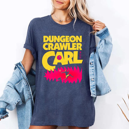 Dungeon Crawler Carl Shirt Sci-Fi Book Lover Tee Vintage Style Fashion Graphic Tee T-Shirt Gift for Women Man T-Shirt