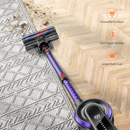 Buture JR400 38000Pa 450W Cordless Vacuum Cleaner Handheld Car with Touch Display Smart Home Appliance 55 Mins Runtime Wireless