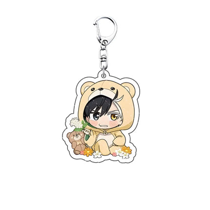 Anime WIND BREAKER 6cm acrylic Keychain key chain big stand brand Sakura-harusugita Keitaro  decoration key ring Gift