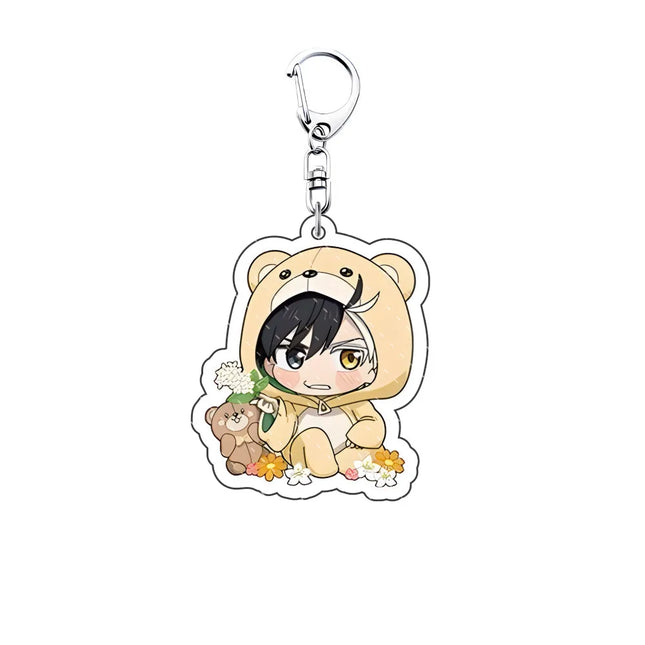 Anime WIND BREAKER 6cm acrylic Keychain key chain big stand brand Sakura-harusugita Keitaro  decoration key ring Gift