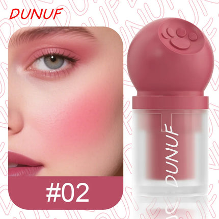 DUNUF Creamy Cat Paw Blush Trio Buildable Pigment Long Lasting Natural Finish Vegan Cruelty Free Makeup Essential